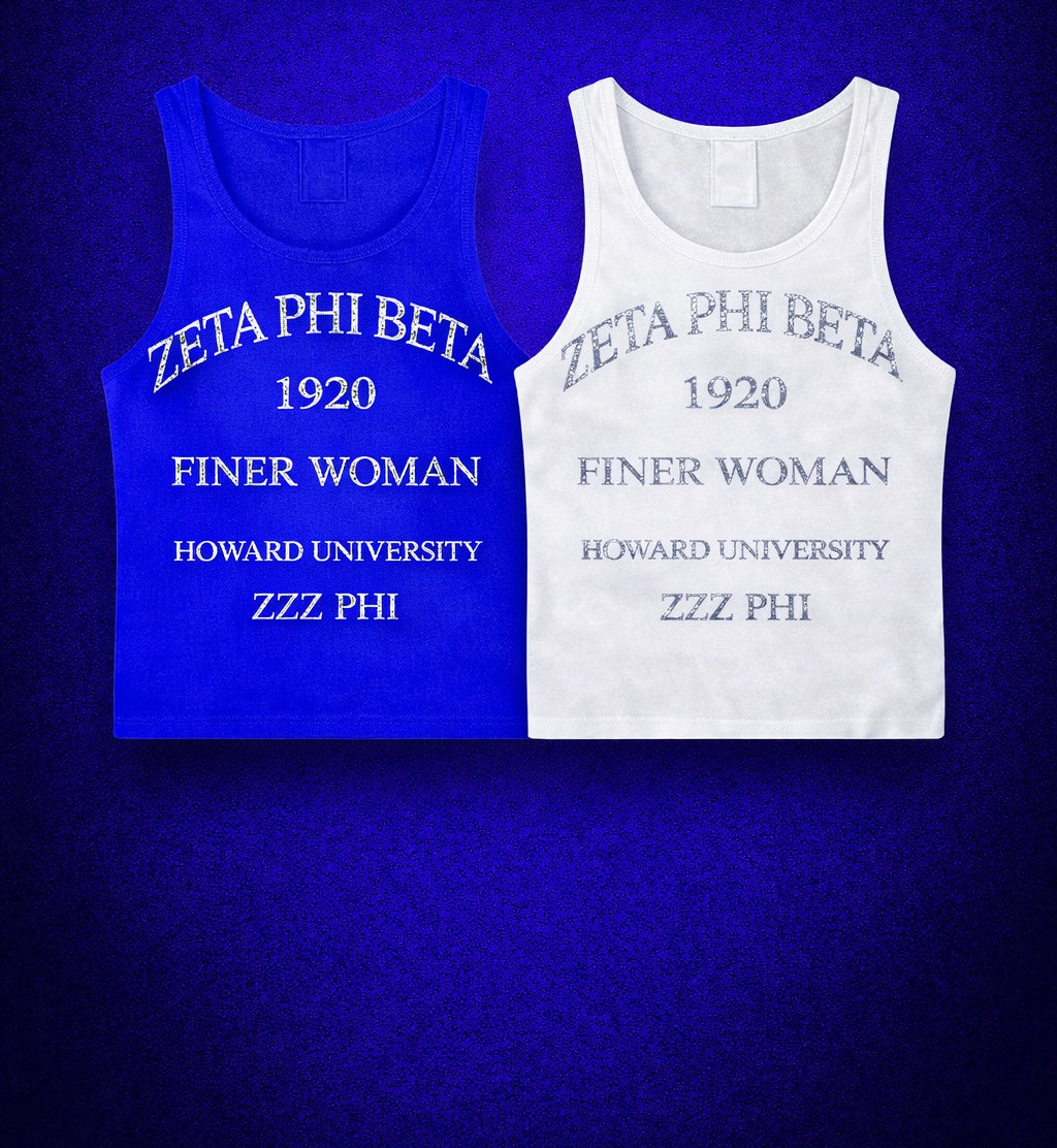 Zeta Phi Beta Rhinestone Tank Tee
