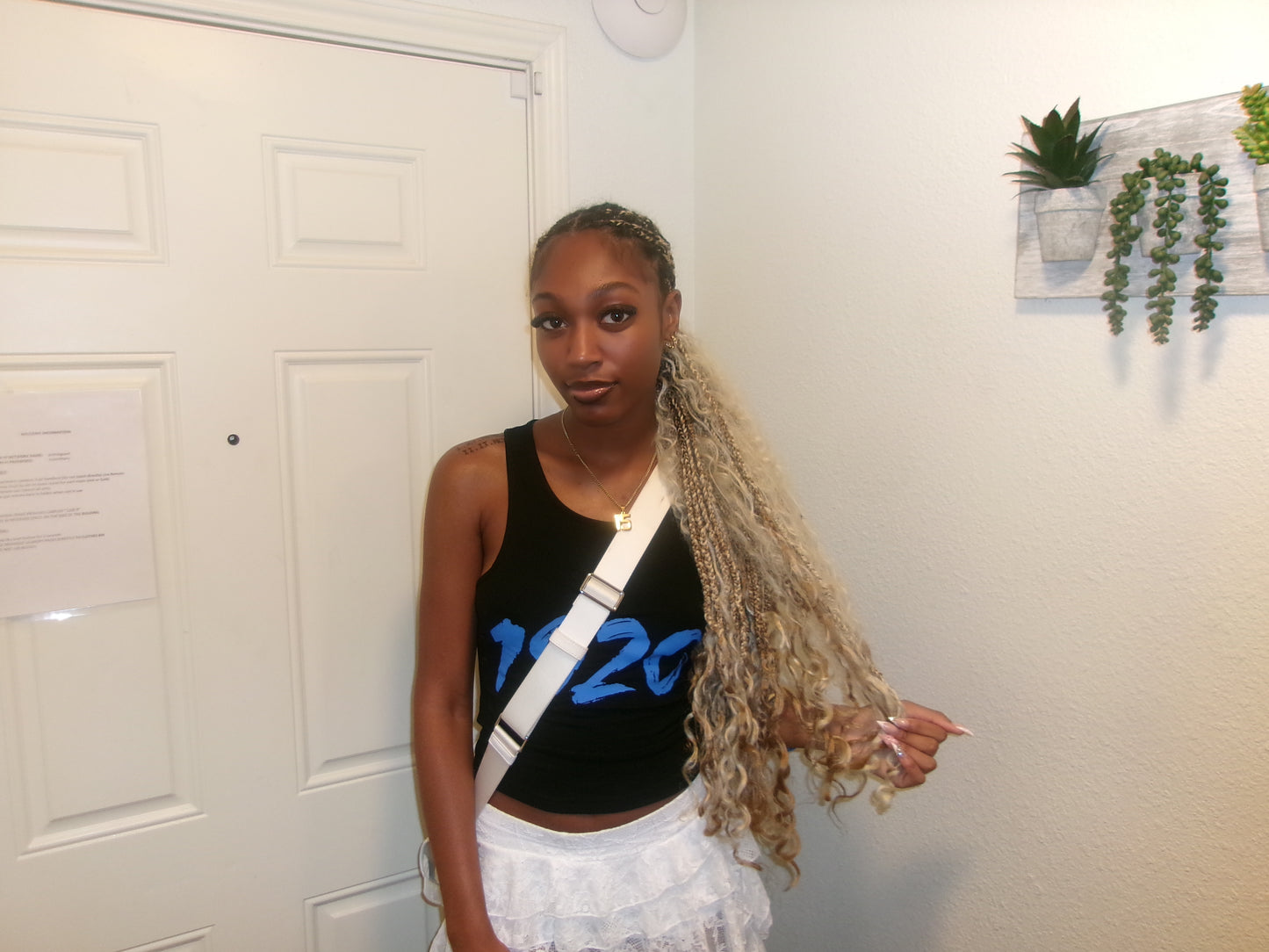 1920 FINER Tank Tee Black and White
