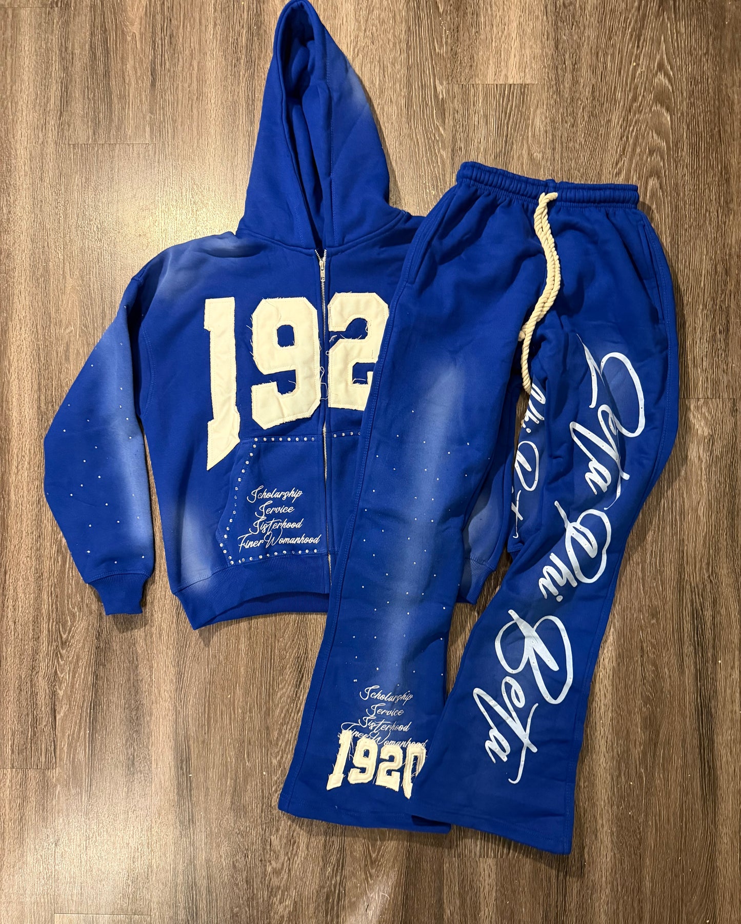 1920 SweatSuit Set bundle ROYAL BLUE