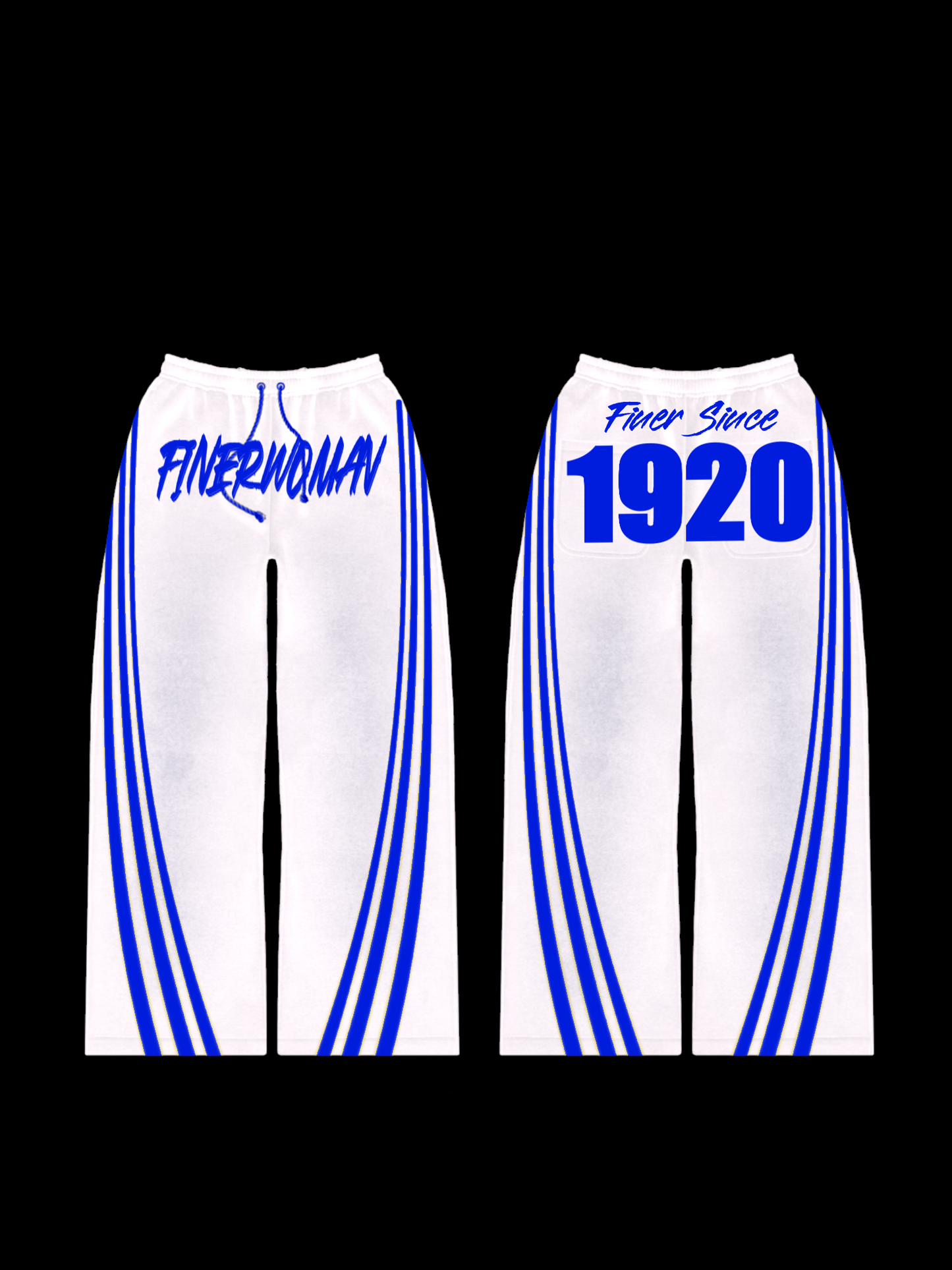 FINERWOMAN Sweatpants WHITE