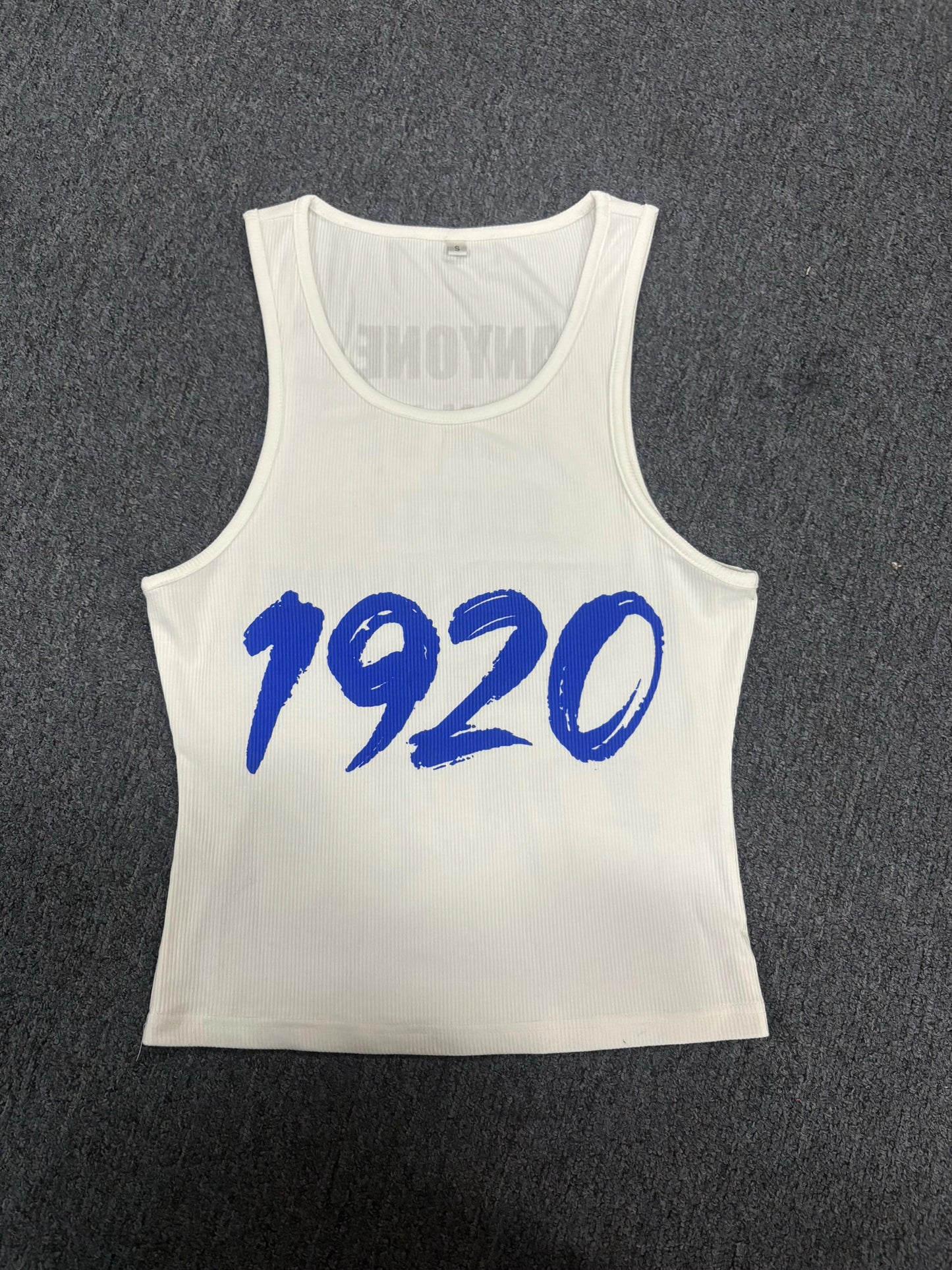 1920 FINER Tank Tee Black and White